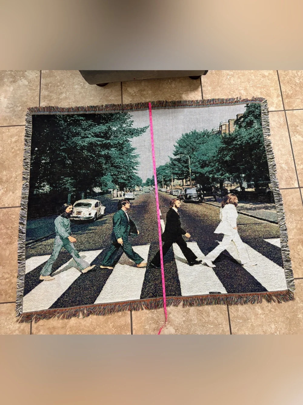 Beatles Abbey Road Style Woven Wall Tapestry - Multi-Color